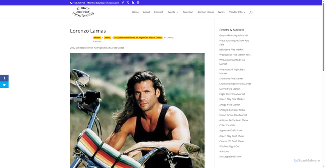 Security scan screenshot of https://zurkopromotions.com/lorenzo-lamas/