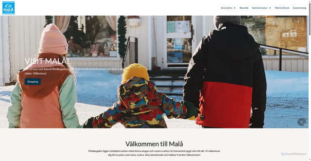Security scan screenshot of https://visitmala.se