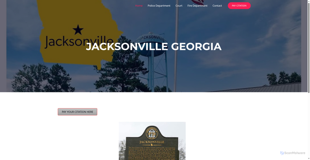 Security scan screenshot of https://www.jacksonvillega.gov/