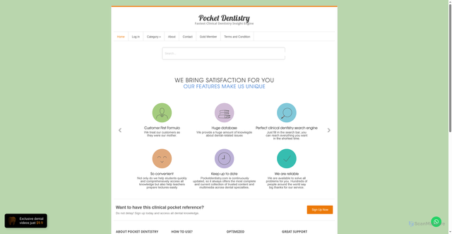 Security scan screenshot of https://pocketdentistry.com