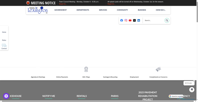 Security scan screenshot of https://lexsc.gov/