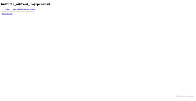 Security scan screenshot of http://hoyepi.web.id/_wildcard_.hoyepi.web.id/