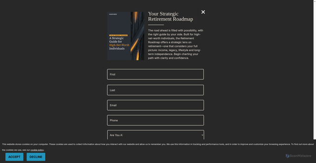Security scan screenshot of https://www.marinerwealthadvisors.com/