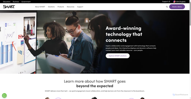 Security scan screenshot of https://smarttech.com