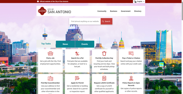 Security scan screenshot of https://www.sa.gov/
