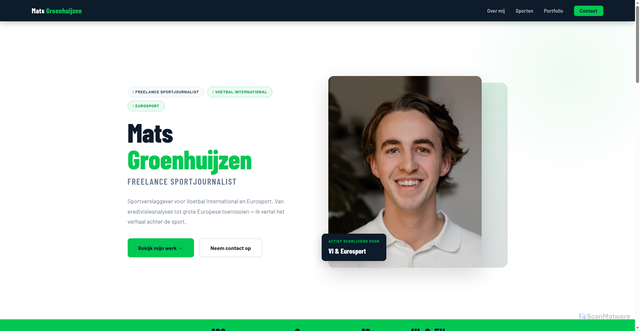 Security scan screenshot of https://matsgroenhuijzen.nl/