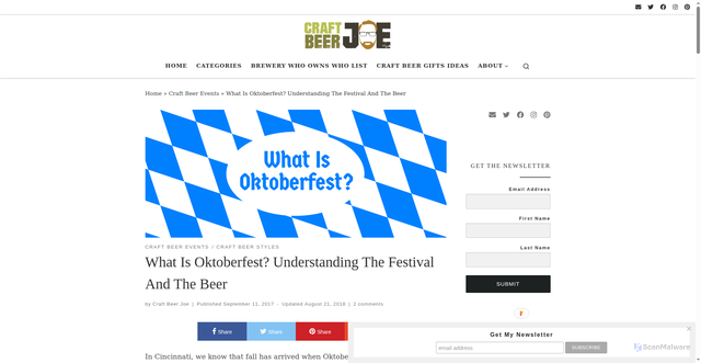 Security scan screenshot of https://www.craftbeerjoe.com/craft-beer-events/what-is-oktoberfest/