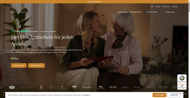 Security scan screenshot of https://hotelgift.com