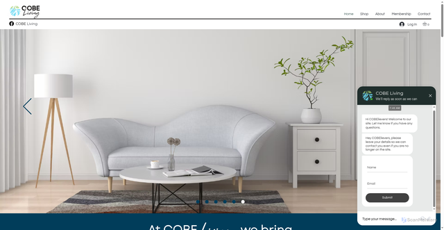 Security scan screenshot of http://cobeliving.com/