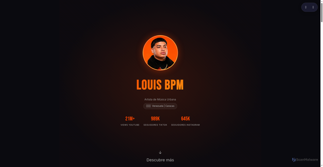 Security scan screenshot of http://louisbpm.pages.dev/