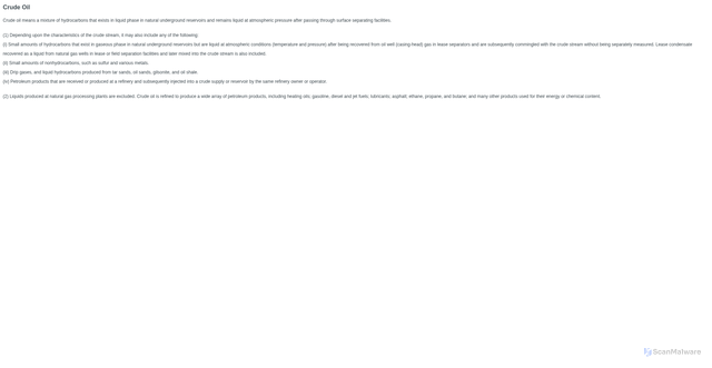 Security scan screenshot of https://www3.epa.gov/ghgreporting/help/tool2014/definitions/crude-oil.html