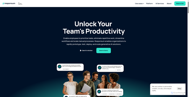 Security scan screenshot of https://responsum.ai
