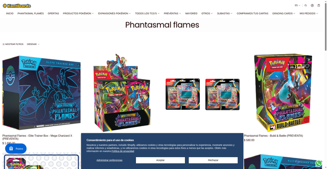 Security scan screenshot of https://kantocards.com/collections/phantasmal-flames?srsltid=AfmBOoq9cw_iMrwzR6LgwAWkvs_yHTY6mNzSxxFC8RLpAvw988cIeNxu