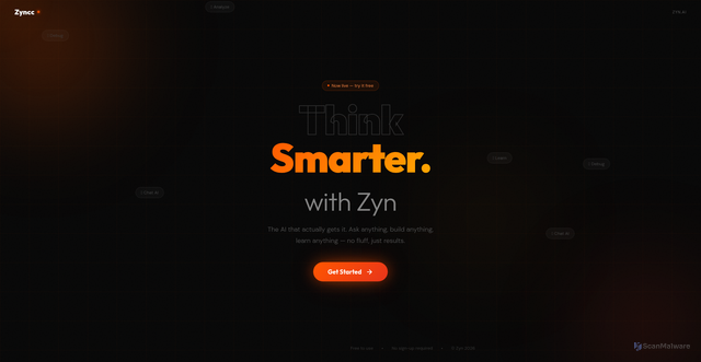 Security scan screenshot of https://zynailandingpage-sotwbmytkx.edgeone.app/