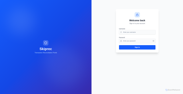 Security scan screenshot of https://skiprec.com/