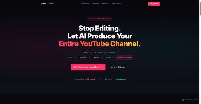 Security scan screenshot of https://www.videosai.online/