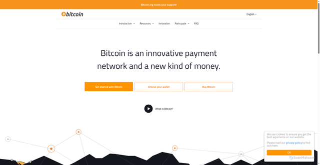 Security scan screenshot of https://bitcoin.org/