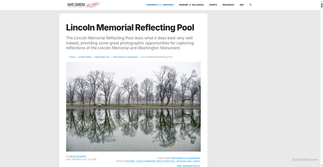 Security scan screenshot of https://cherryblossomwatch.com/exploredc/lincoln-memorial-reflecting-pool/