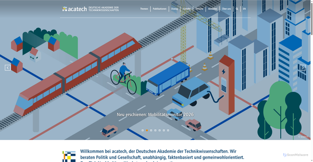 Security scan screenshot of http://www.acatech.de