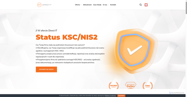 Security scan screenshot of https://directit.pl