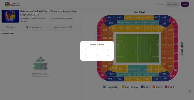 Security scan screenshot of https://grintahub.com/en/events/galatasaray-vs-bodoglimt-champions-league-group-stage-20262025