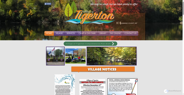 Security scan screenshot of https://www.tigertonwi.com/