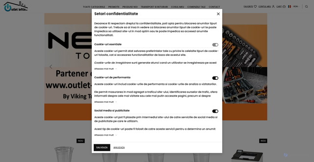 Security scan screenshot of https://outlet-ieftin.ro