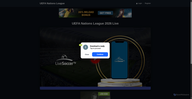 Security scan screenshot of https://qa.ontrac.jnj.com/euo/video/video-kosovo-vs-ireland-live-streams-and-tv-schedule-football-on-24-september-2026-live-qkrr.html