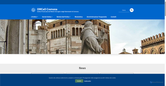 Security scan screenshot of https://omedcr.it/