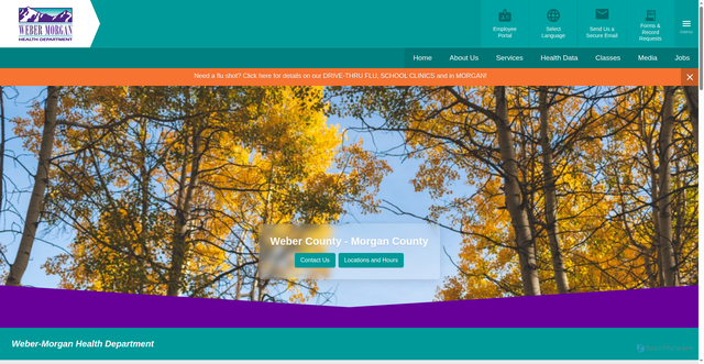 Security scan screenshot of https://www.webermorganhealth.gov/