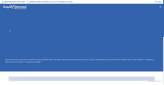 Security scan screenshot of https://acqueveronesi.it/