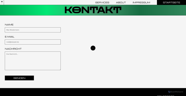 Security scan screenshot of https://prozess-manta.de/kontakt.html