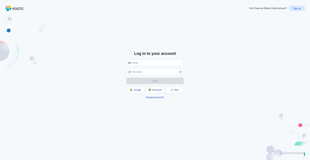 Security scan screenshot of https://cloud.elastic.co