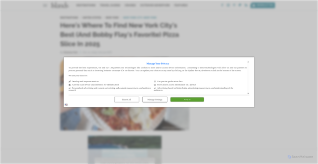 Security scan screenshot of https://www.islands.com/1997421/lindustrie-heres-find-new-york-citys-best-bobby-flays-favorite-pizza-slice-2025/