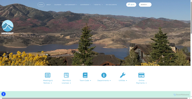 Security scan screenshot of https://hideoututah.gov/