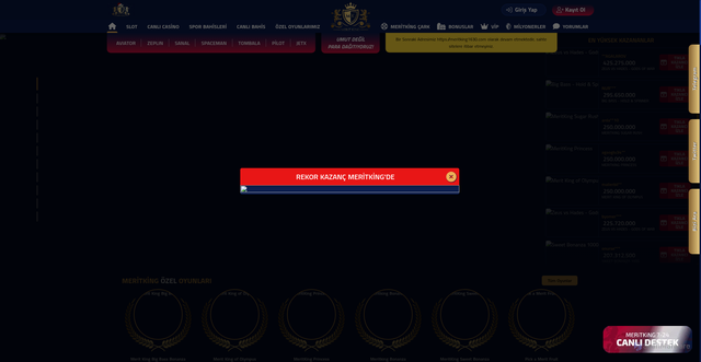 Security scan screenshot of https://merit1689.com/slot