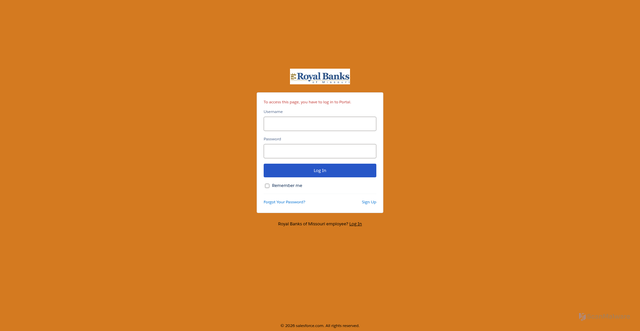 Security scan screenshot of http://portal.royalbanksofmo.com/