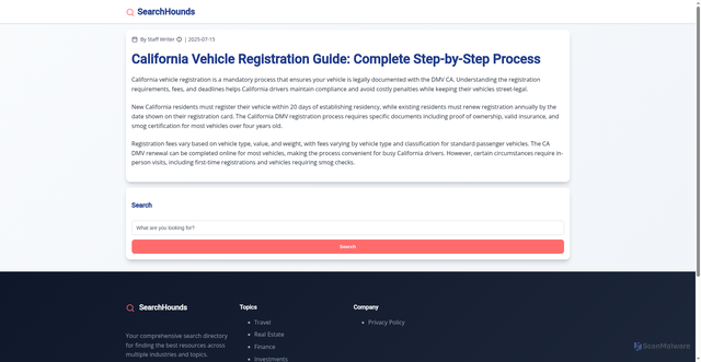 Security scan screenshot of https://racinecounty.gov/