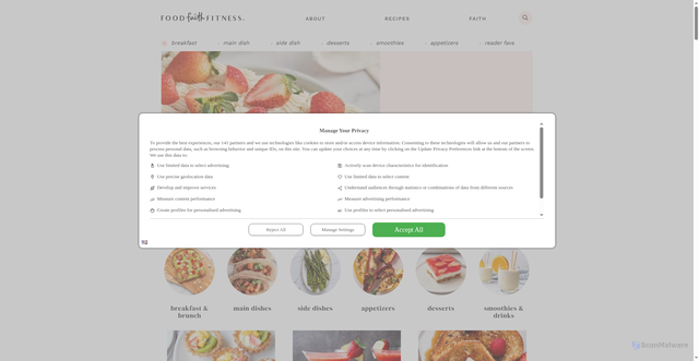 Security scan screenshot of https://foodfaithfitness.com
