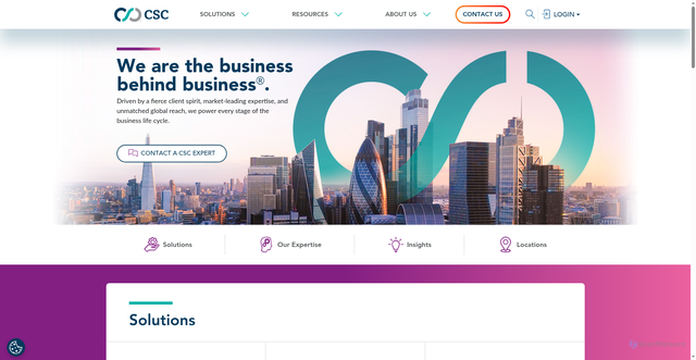 Security scan screenshot of https://cscglobal.com