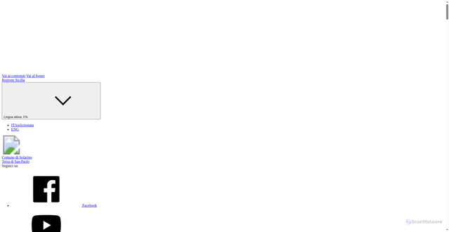 Security scan screenshot of https://comune.solarino.sr.it/