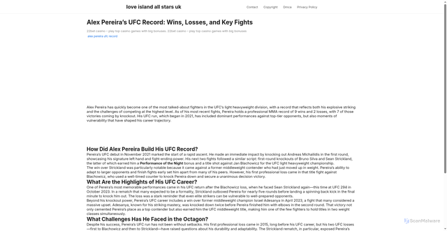 Security scan screenshot of https://larosaazulsitus-dpjrmg1bvt1s.edgeone.app/alex-pereira-ufc-record.html