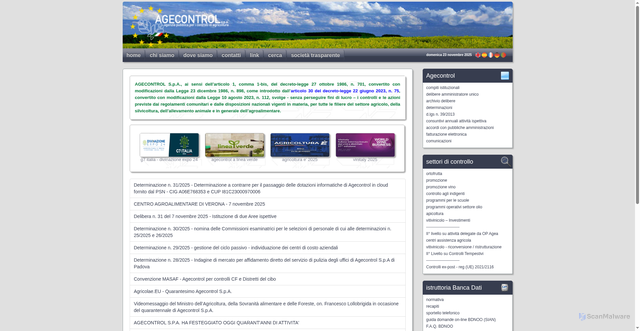 Security scan screenshot of https://www.agecontrol.it/