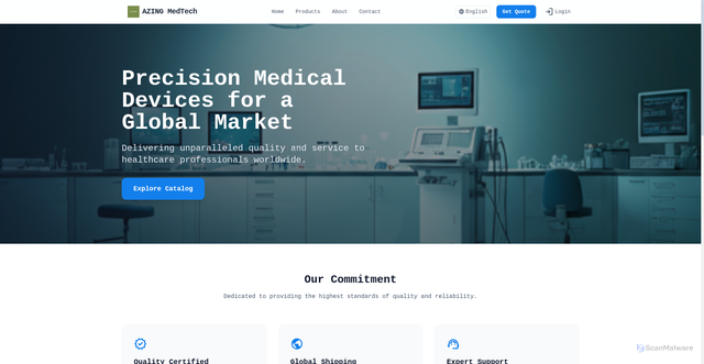 Security scan screenshot of https://azinger-website-tx8ara7b5d.edgeone.dev/