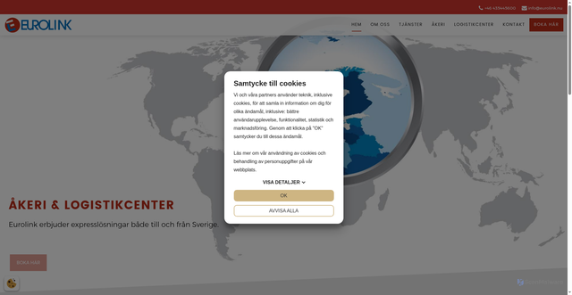 Security scan screenshot of https://eurolink.nu