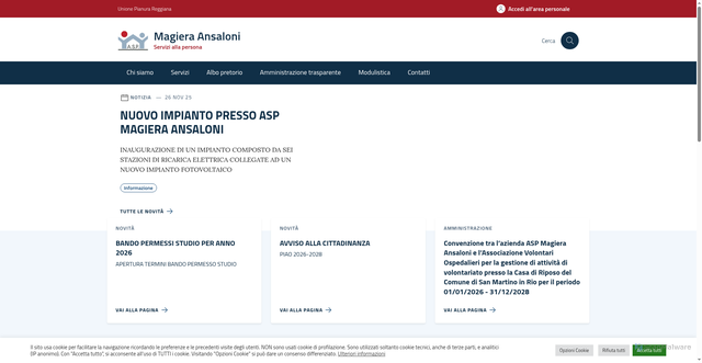 Security scan screenshot of https://www.magieraansaloni.it/