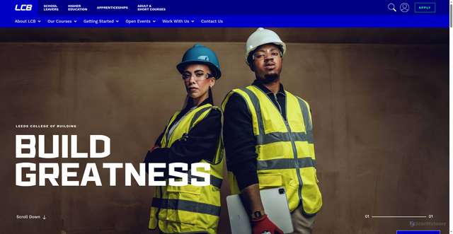 Security scan screenshot of https://www.lcb.ac.uk/