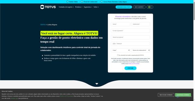 Security scan screenshot of https://ahgora.com.br