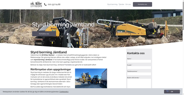 Security scan screenshot of https://styrdborrningjamtland.se