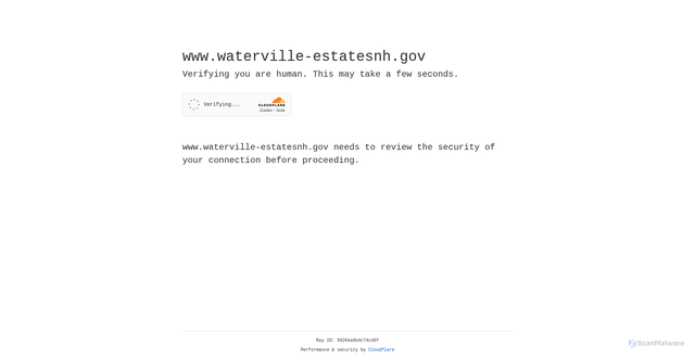 Security scan screenshot of https://www.waterville-estatesnh.gov/